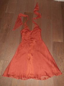 Beautiful Debut Orange Dress Size 10