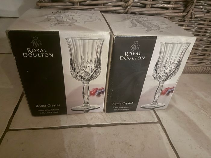 Royal Doulton Roma Crystal red wine glasses