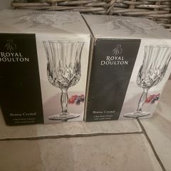 Royal Doulton Roma Crystal red wine glasses