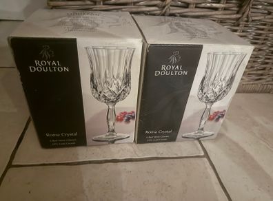 Royal Doulton Roma Crystal red wine glasses