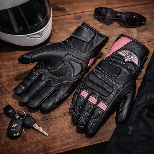 Women's Premium Genuine Leather Motorcycle Gloves Breathable Touring, Racing & Street Bike Gloves