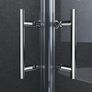 Brand New 900x900 Corner Entry Shower Enclosure Satin Chrome Image 2