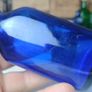 462 - Set of Three Beautiful Vintage Glass Decorative Collectible Bottles - Amber Eire Bovril, Cobalt Blue Magnesia and Turquoise Science Cream Image 5