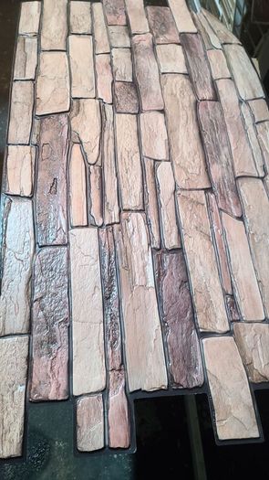 Natural Stone brick Effect 3D PVC Plastic Wall