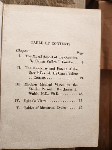 The Sterile Period In Family Life. By Very Rev. Canon Valere J. Coucke. Professor Of Moral Theology, Grandseminar Of Bruges And James J. Walsh. Rare First Edition 1932 Soft Cover . In Good Condition.