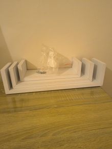 Three ikea shelves