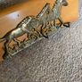 Vintage Brass Horse Key Hanger Wall Mounted Image 2