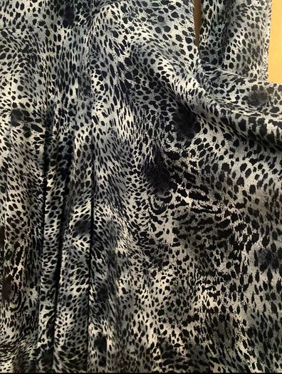 Black And Grey Leopard Skin Dress