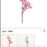 Pink cherry blossom flowers for long wase Image 2