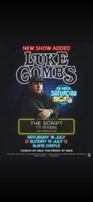 Luke Combs Sat July 18 Slane Castle