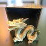 Vintage Chinese ceramic dragon in box Ackerman Image 2