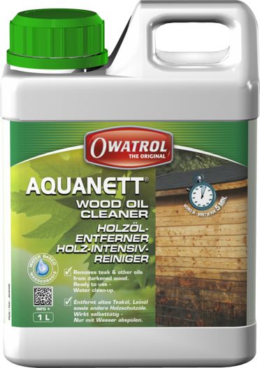 1 Liter Eco Friendly Removes Teak & Other Wood Oils Fast, Owatrol Aquanett Cleaner For Wood Etc Owatrol Aquanett Cleaner For Wood Etc