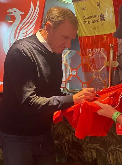 liverpool signed shirt