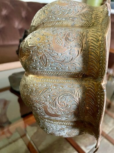 Antique Indian brass Planter Pumpkin Lotus Shape