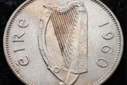 [#672] - Ireland 1960 | Irish 6p | Six Pence | Wolfhound | KM.13a
