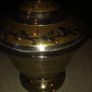 Vintage lovely brass pot and lid 15 cm. tall with lid &10.7cm. wide. Image 2