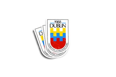 Dublin 1988 Millenium Glossy Sticker 2-Pack
