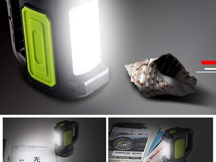 Hand Torch & Side Lantern Super Bright LED Rechargeable Torch Hand Flashlight 1200mAh Compact Waterproof (IPX5) Ideal for Camping and All Outdoor Activities & Emergency Use