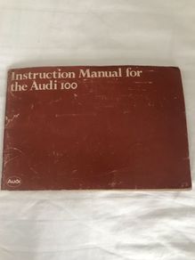 1981 Audi 100 owners instruction manual