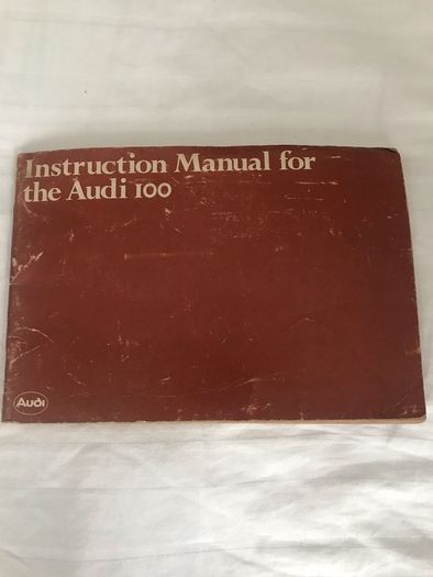 1981 Audi 100 owners instruction manual