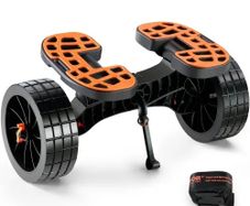Heavy Duty Kayak Cart, 320lbs Load Capacity, Detachable Canoe Trolley Cart with 10'' Solid Tires
