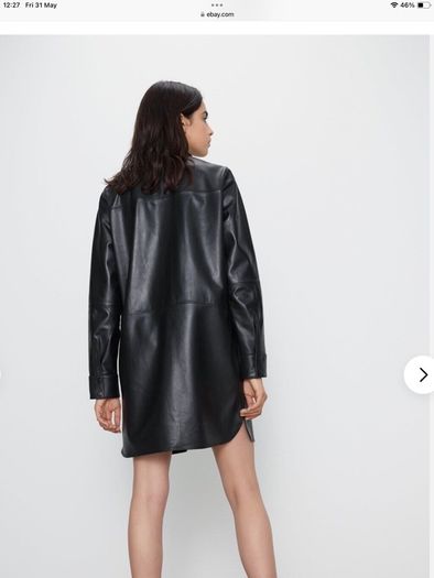 Zara capsule collection , real leather , new, size S
