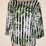 NWT Tropical Green, White and Black Top from Only Size 14 Image 2