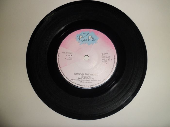The Regents 7 Teen 1979 Uk Pressing Picture Sleeve Single