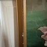 Antique Reverse and Surface Painted Glass Still Life of Roses Image 7