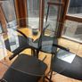 glass table and 4 chairs Image 3