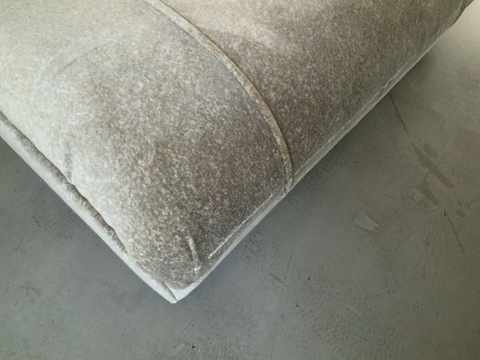 Stunning extra large fleck velvet poof