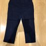 Navy Capri Trousers Image 3