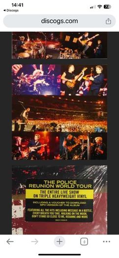 The Police Certifiable original 2008 release TRIPLE vinyl record live in Buenos Aires in near mint condition featuring all their biggest hits