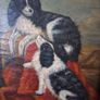 Naive Oil Painting King Charles Cavalier dogs Image 2