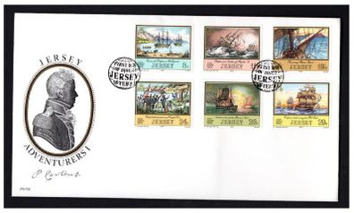 1983 Jersey Adventurers (1st Series) Stamps First Day Cover (FDC)