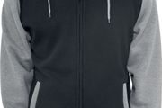 Urban Classic 2 Tone XXL Grey/Black Hooded Varsity Jacket (Brand New)