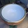 Antique Oak & Silver Plated Salad Bowl Image 3