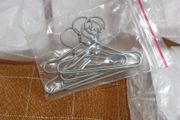 Miniature Doll Hangers Silver