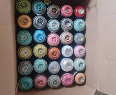 43 Spray Cans.