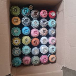 43 Spray Cans.