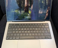 MacBook Pro, 14 inch, 2021 (space grey).