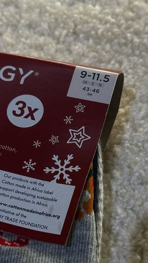 Men's Christmas / Holiday Socks 3-Pack LIVERGY - Size 43-46 / UK 9-11.5