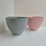 Pair of Large Deep Ceramic Salad or Noodle Bowls Image 2
