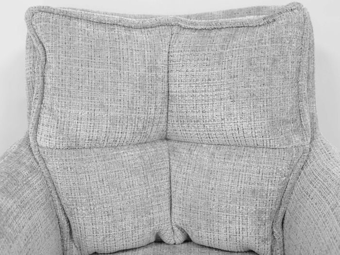 Cremona Swivel Armchair Light Grey Chenille 360