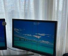 Dell UltraSharp 2408WFP 24 inch monitor with warm-up lines