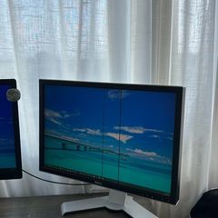Dell UltraSharp 2408WFP 24 inch monitor with warm-up lines