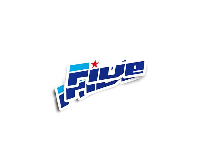 FIVE Band Glossy Sticker 2-Pack