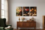 3 framed printed canvas 35x55cm each photo