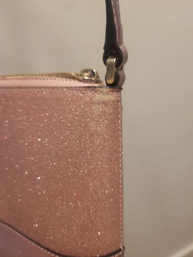 Kate Spade Lola Glitter Crossbody Bag  Rose Gold / Pink Sparkle