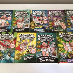 Captain Underpants Bundle of 9 books can post